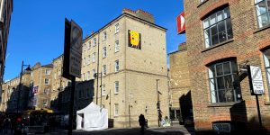 Untitled with a Clock Eye - art on Whitecross Street