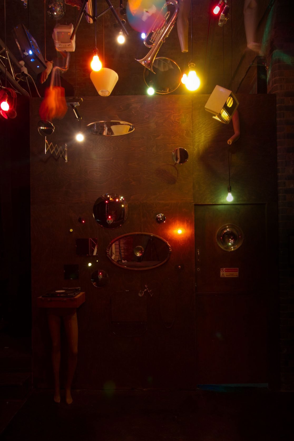 The Wall of Mirrors, part of Memory Light - art installation - Sound Art Venue in Leake St