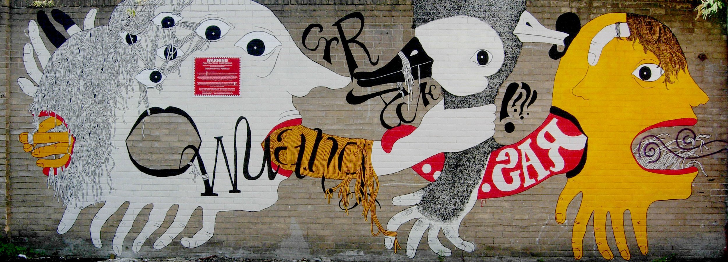 Paper Dreams, 8.40 x 3.20 m wall painted in Abbot St in 2009