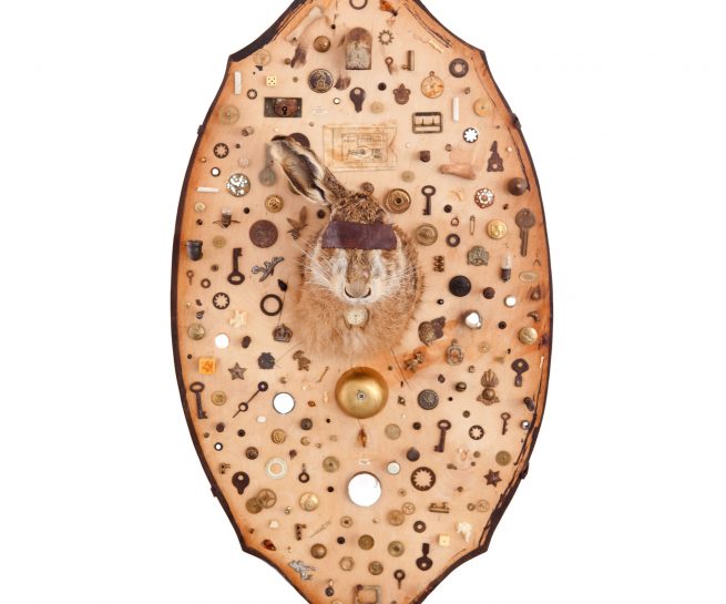 Borken Mirror - assemblage - close up