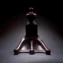 Endles, hand carved mixed media sculpture - front view