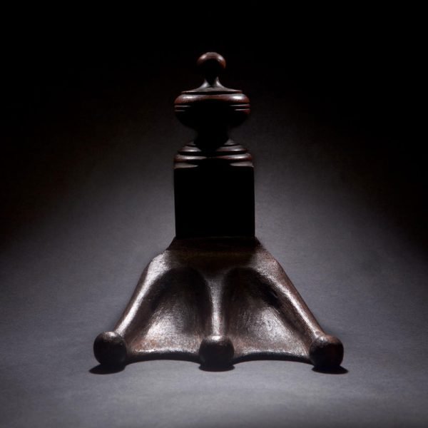 Endles, hand carved mixed media sculpture - front view