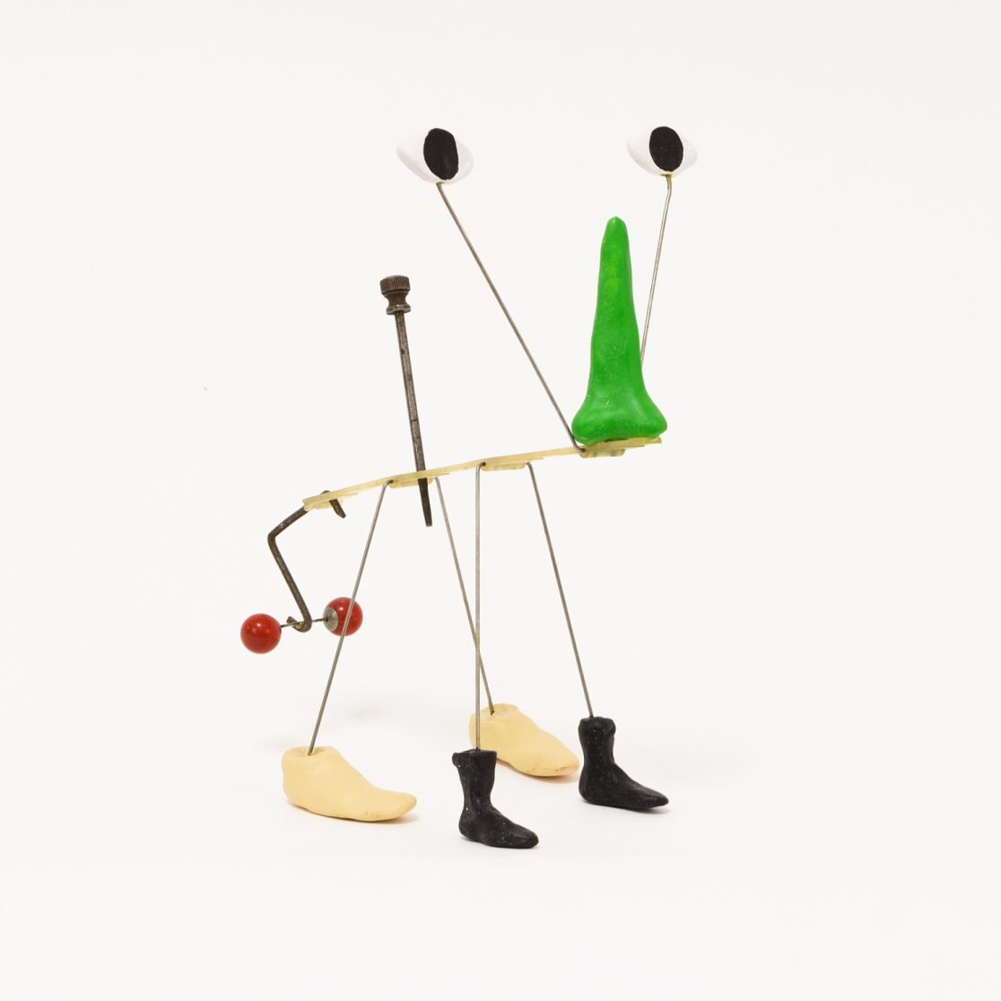 Cuadrúple 02 , assemblage, ceramics, 26 x 14 x 20 cm, three quarter
