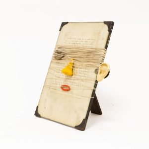 Los Olvidados, assemblage, 35 x 23 cm, three quarters