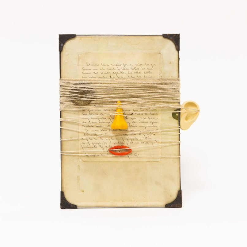 Los Olvidados, assemblage, 35 x 23 cm, frontal