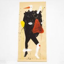 Nariz Roja, acrylic on Colorama paper, 260 x 115 cm, detail