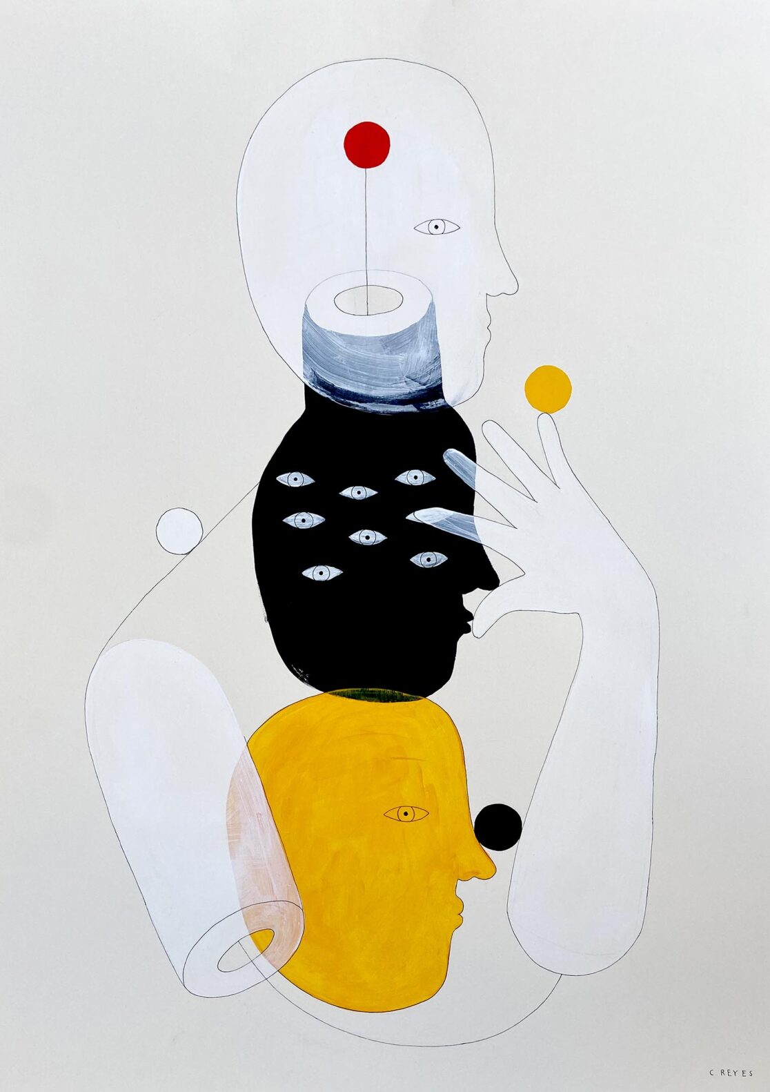 Caballero Perdiz, drawing, Cristina Reyes