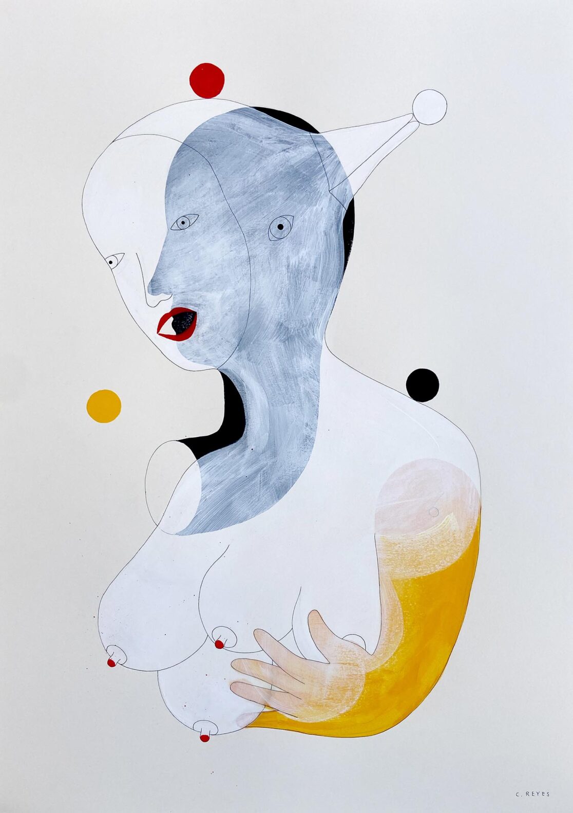 Dama Pato, drawing, Cristina Reyes