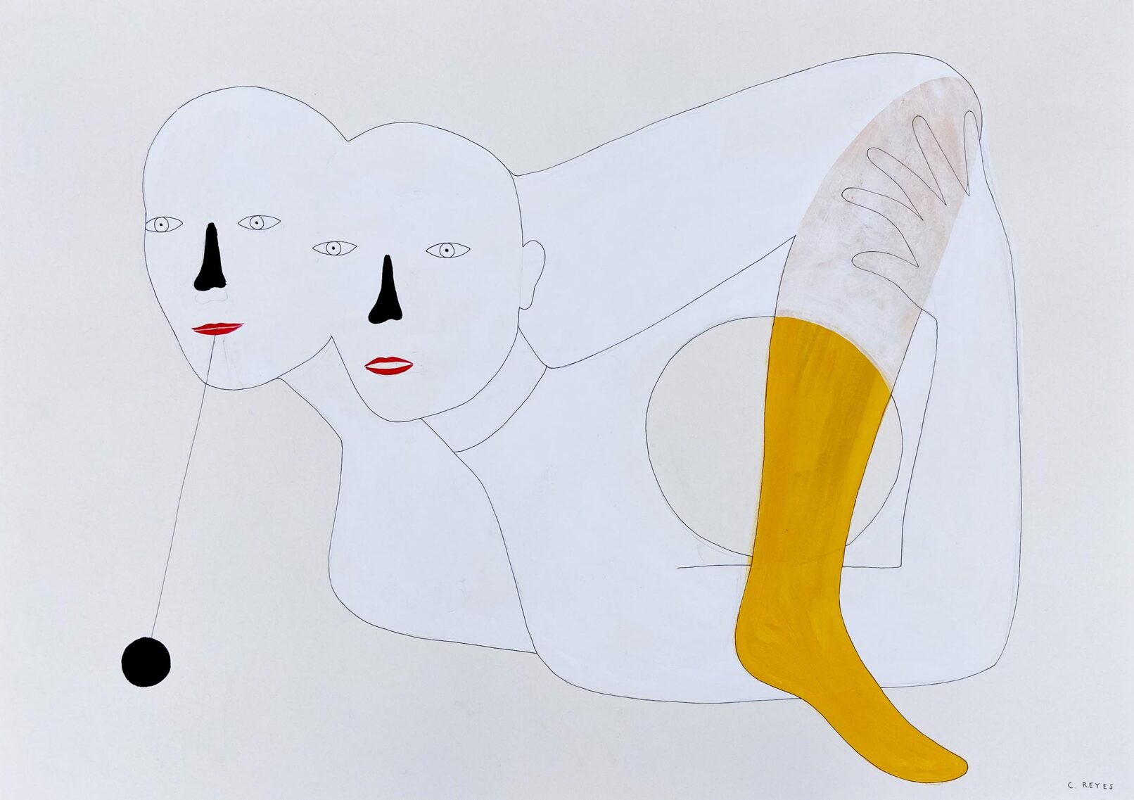 Pasajeros, drawing, Cristina Reyes