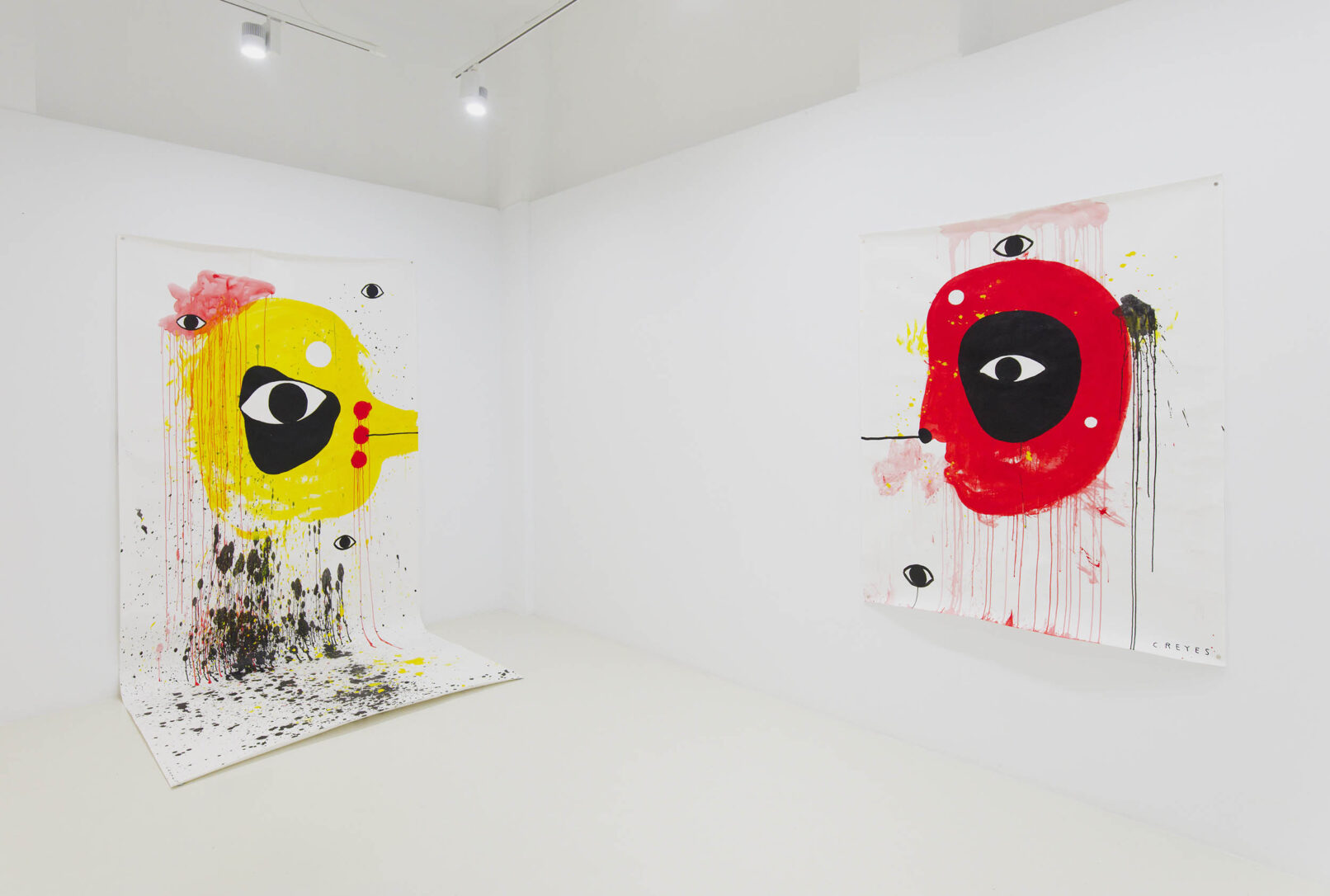 Dalmata and Cabeza, paintings, Cristina Reyes