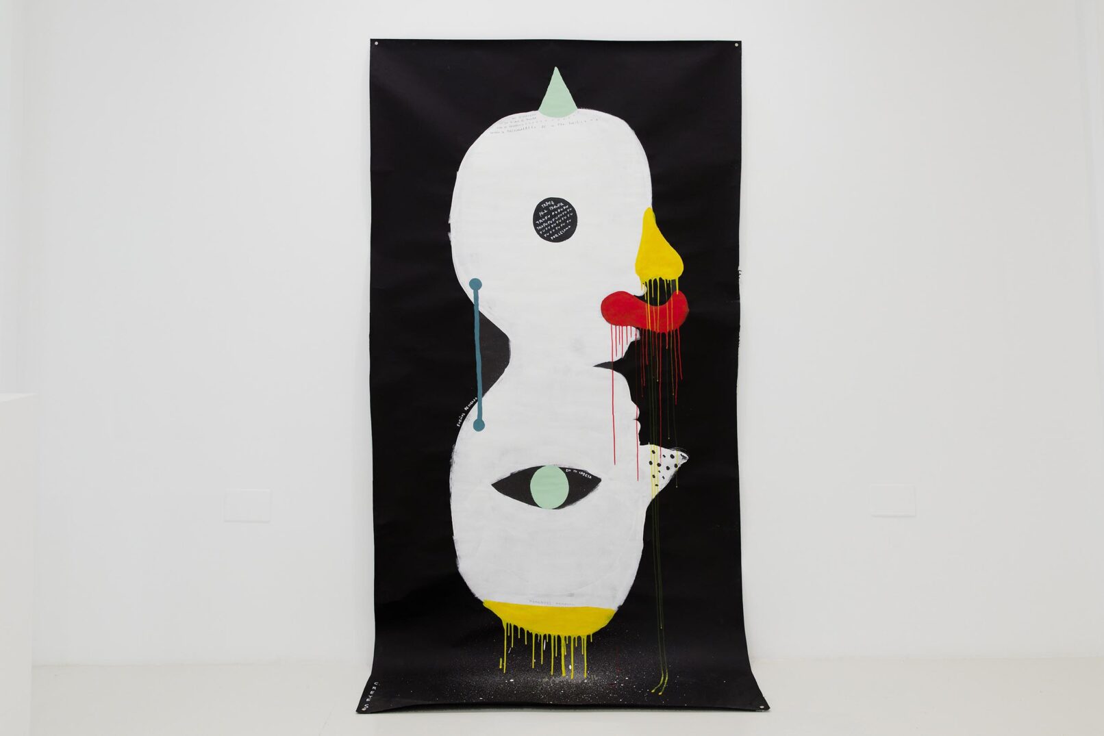 Gigante Blanco 01, 270 x 140 cm painting, Cristina Reyes