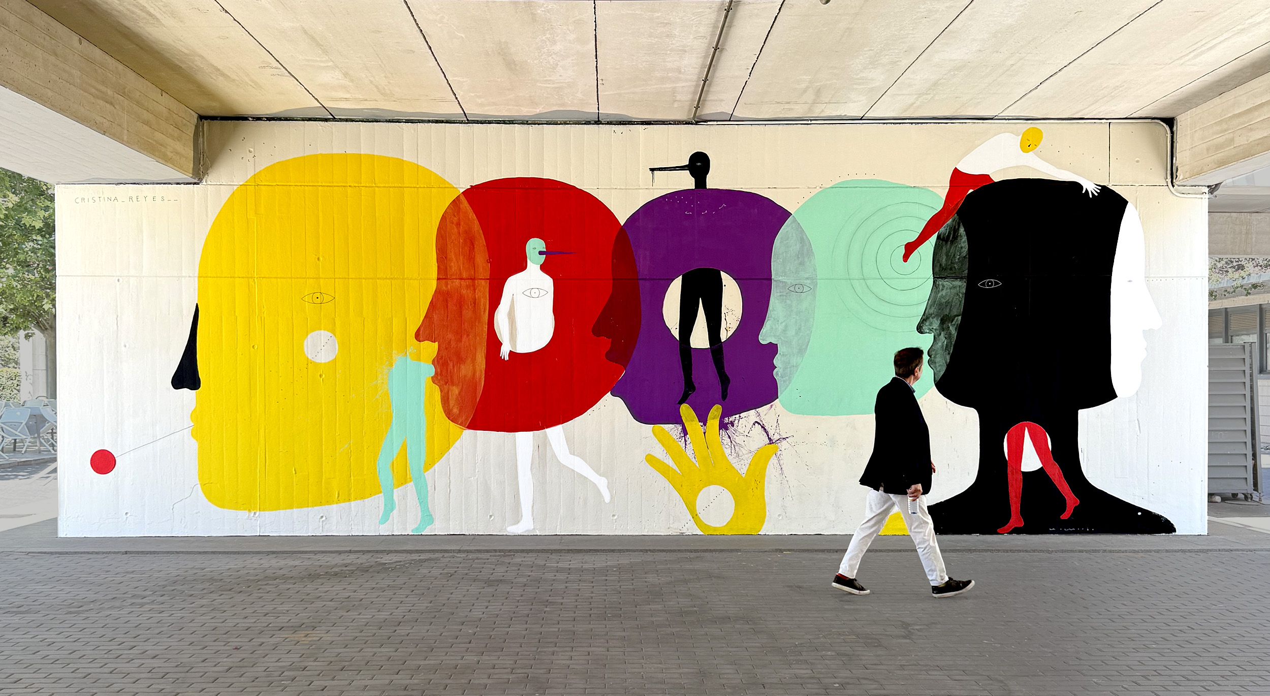 La era de los gusanos, 3.80 x 10 m mural, Polinizados 2026